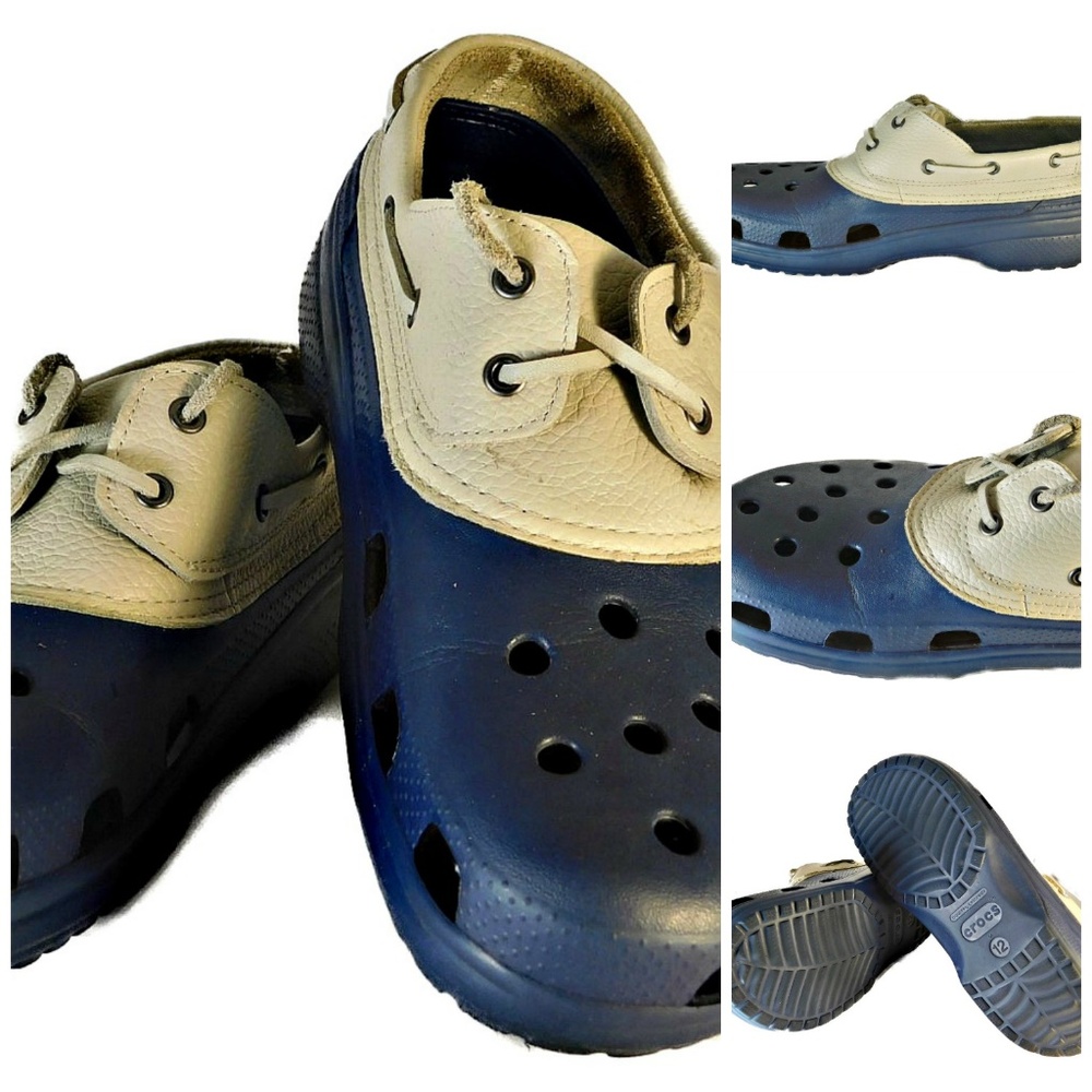 Men's Crocs Islander Pit Crew 2 Tone 2 eye Lace Up